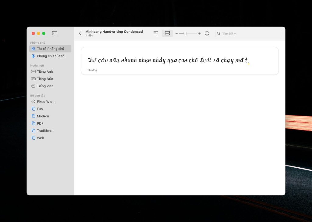 Tạo font chữ viết tay tiếng Việt của cá nhân