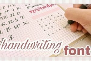 Tự tạo font chữ viết tay tiếng Việt